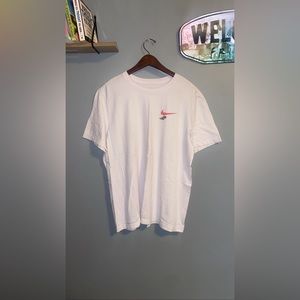 Nike White Air Maxes Distressed T-Shirt (Size Large)